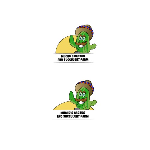 mucho's Cactus logo ontwerp.