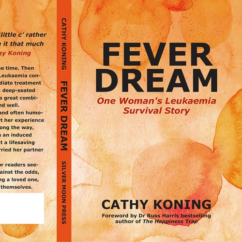 Watercolor book cover design 
