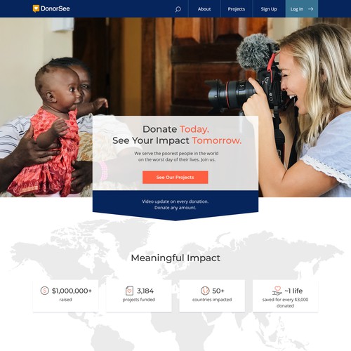 DonorSee's Main Page