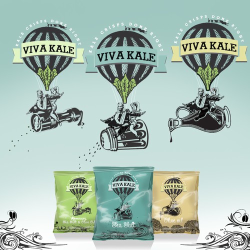 Design Crisp Packets for Viva Kale..A chic, urban, trendy, fun new brand