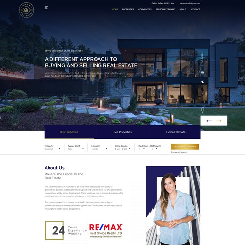 Modern Realtor Website