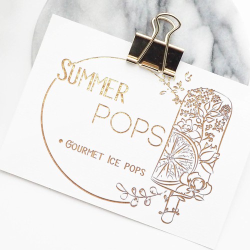 Logo concept for Gourmet Ice Popsicle business 