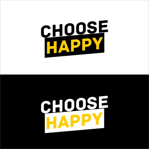 Logo Concept for T-Shirt "Choose Happy"