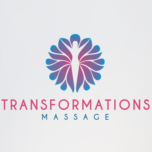 a feminine logo for massage practice