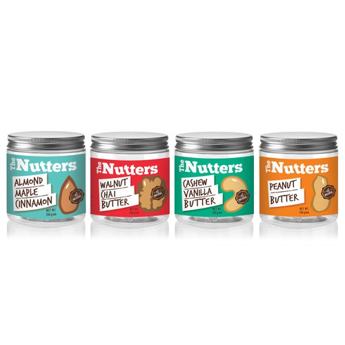 The Nutters label design