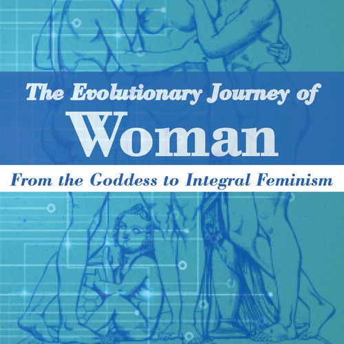 Create a book cover for an evolutionary history of women