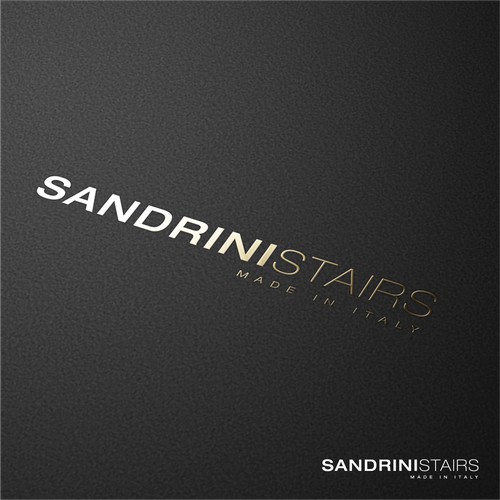 minimalist typhography logo for sandrinistairs