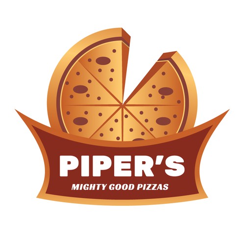  Eye-catching logo to entice customers to try our pizza.