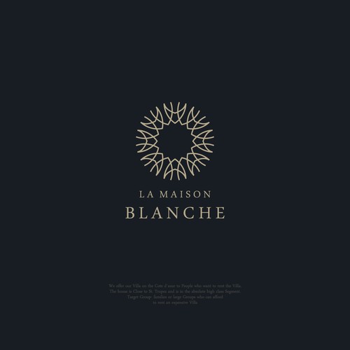 Logo concept for La Maison Blanche