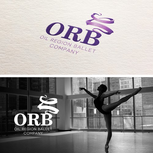 Capture a splash of Elliptical movement in a vintage style for “ORB” a performance ballet company.