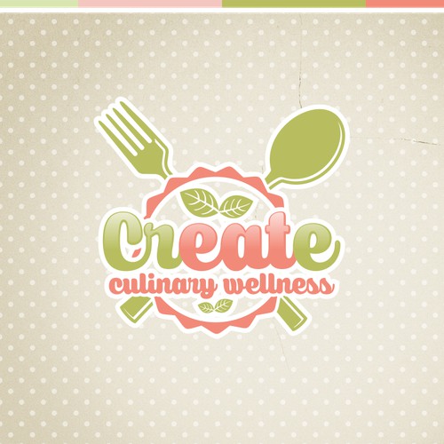 CREATIVE, simple and natural logo for culinary wellness