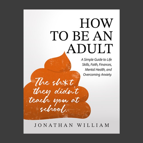 a clean, professional and minimal book cover for self help book