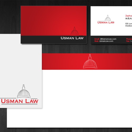 Stationery for Usman Law