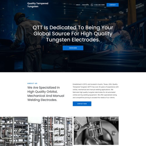 Website for Welding Electrodes Manufacturer