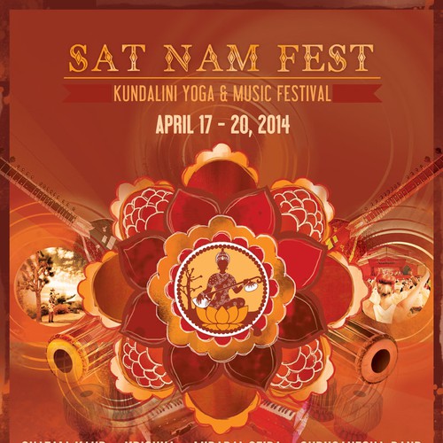 Help Design a GREAT music festival Poster/Flyer for Sat Nam Fest!