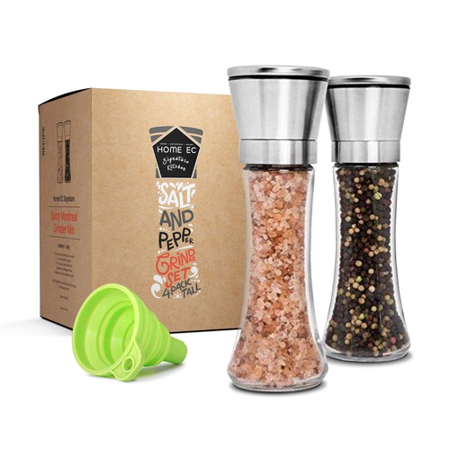 Salt and Pepper Grinder Set Design