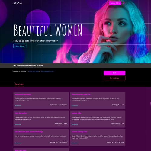 Beautiful Women Neon for Square online site