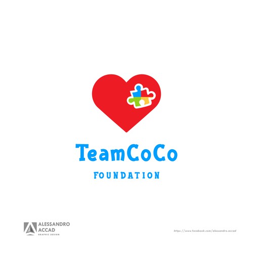 Logo concept for non profit organization for autism awareness