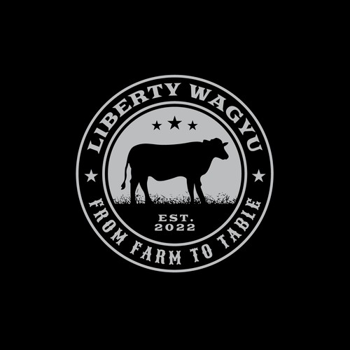 Liberty Wagyu - Label Logo Design