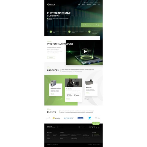 web design for technology company