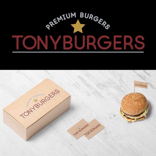 Logo for a burger restaurant.