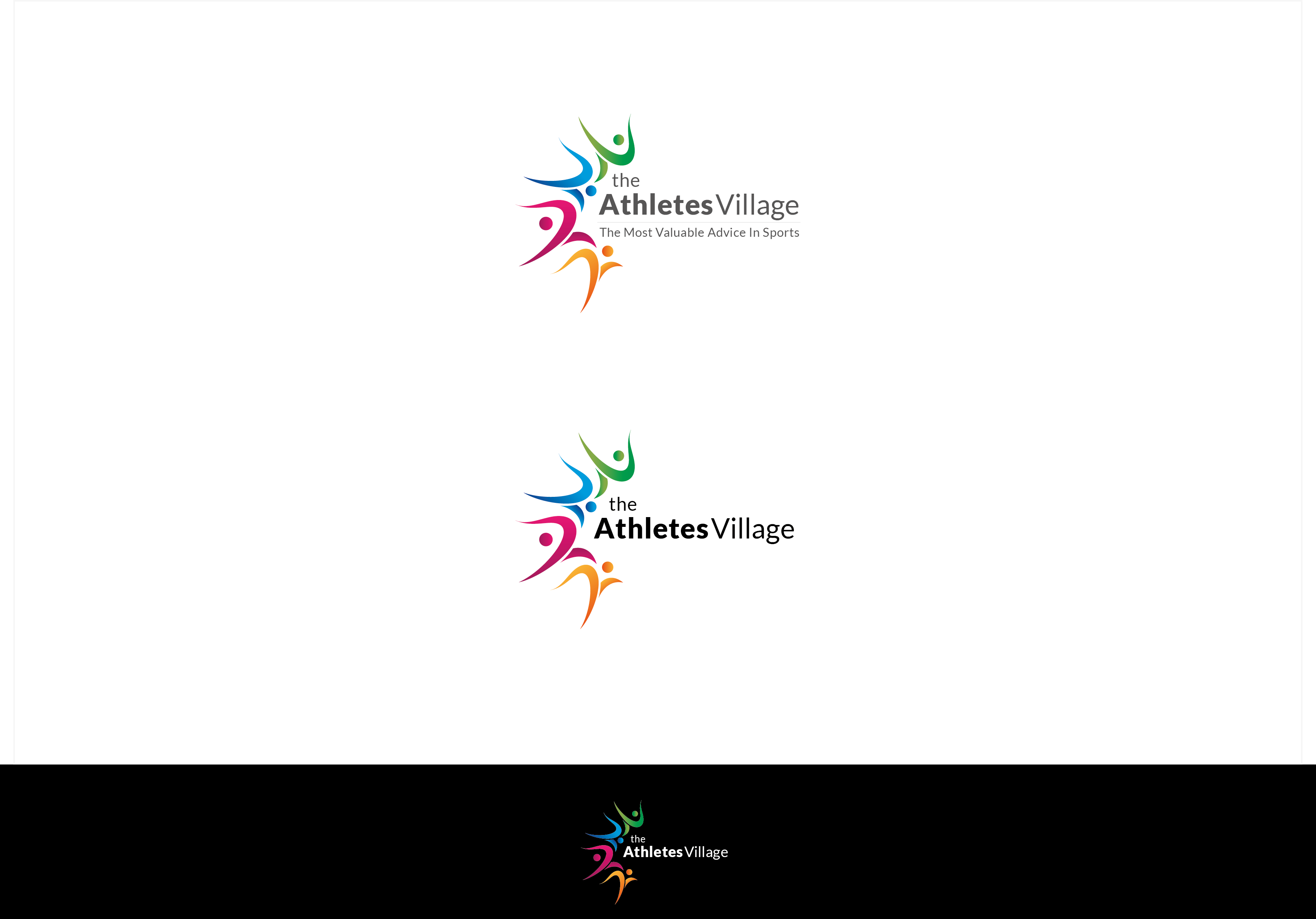 Create an "Athletes Village" logo to attract aspiring athletes or the parent of an athlete