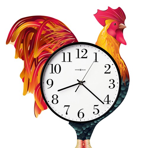 ROOSTER color illustration needed for Wall Clock!