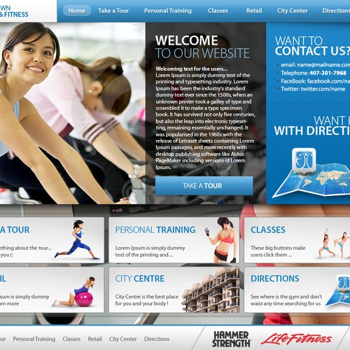 Web Design for Modern Gym/Fitness Center