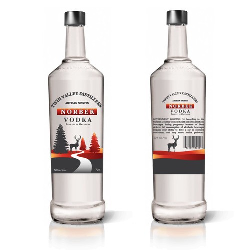 product label for Twin Valley Distillers