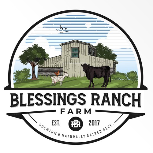 Farm Logo Concept for Blessings Ranch 