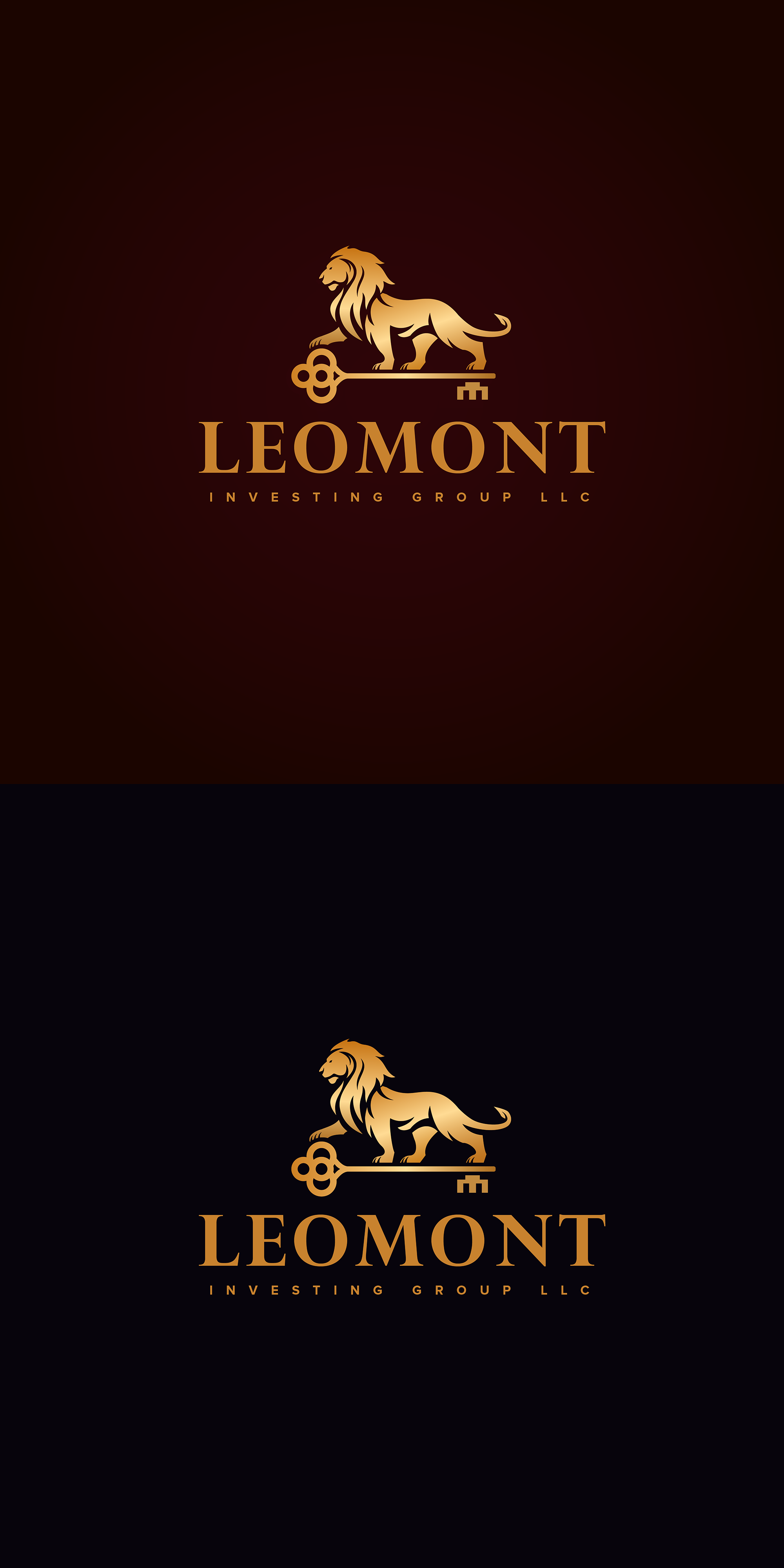 Design a luxurious logo for Leomont Investing Group