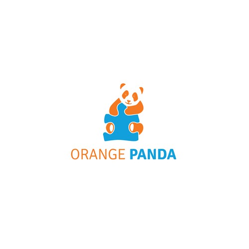 Orange panda logo