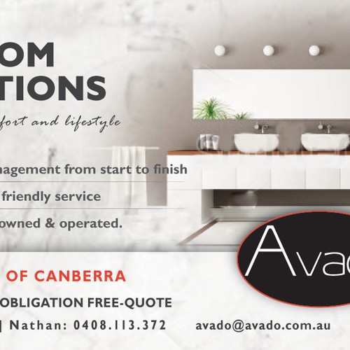 Avado needs a new postcard, flyer or print