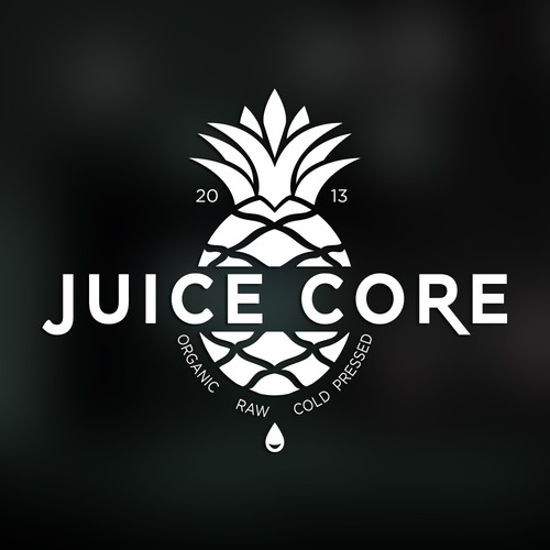 simple but bold pineapple logo