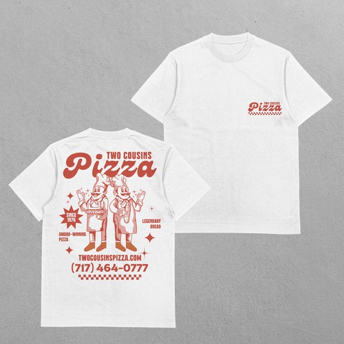Two Cousins Pizza T-shirt