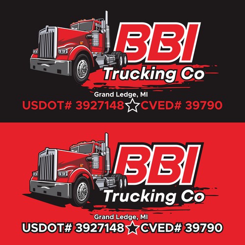 BBI Trucking Co Logo Design.
