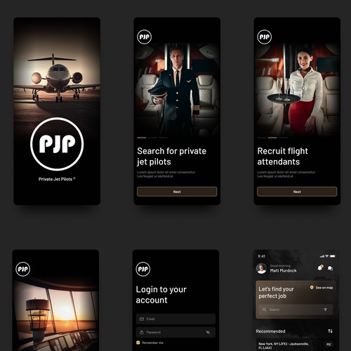 Mobile App Design for Private Jet Pilots