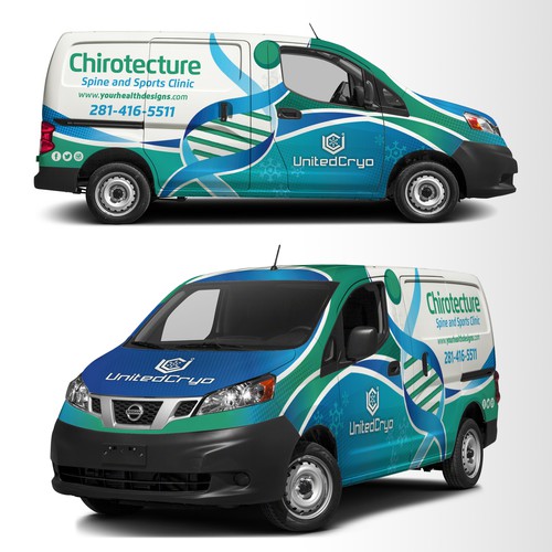 Chirotectue van wrap design