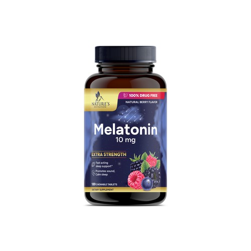 Melatonin label design 