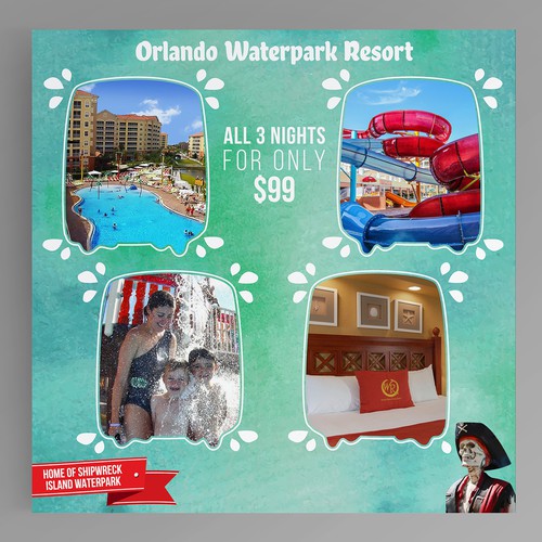 Facebook Post for a Waterpark Resort