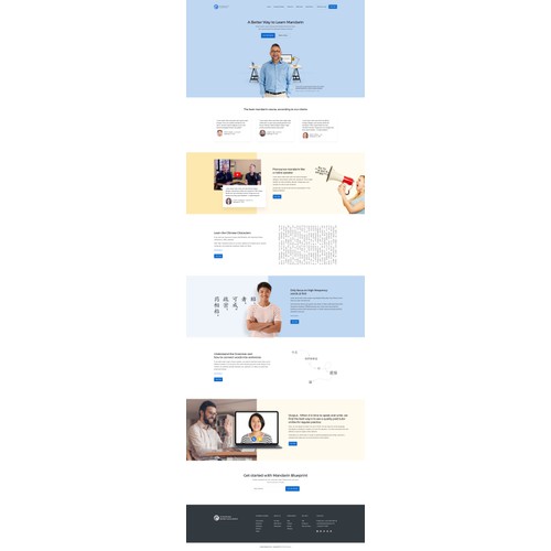 Mandarin Blue Print Website