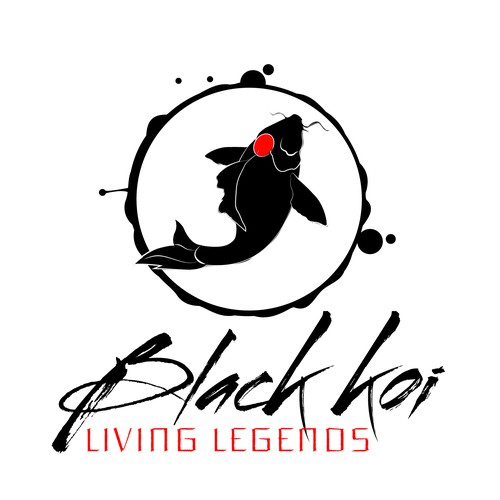 Black koi "living legends"