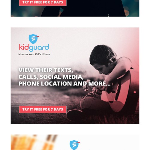 Banners for KidGuard app