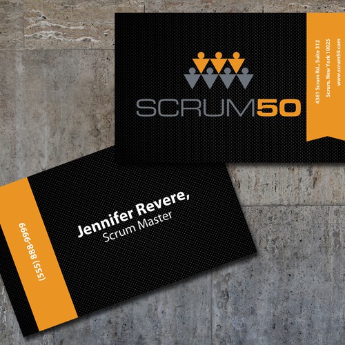 Create a business card for an innovative advertising agency