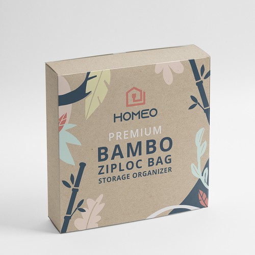 Packaging design for Bamboo storage box