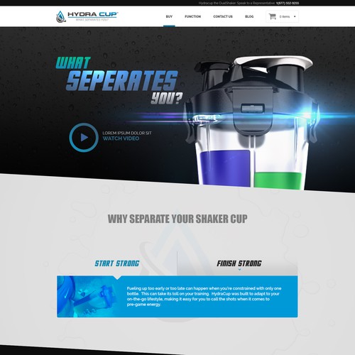 Create Home Page for HydraCup