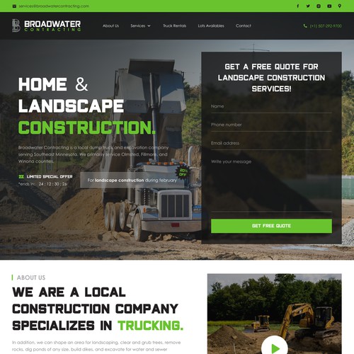 Web design for construction