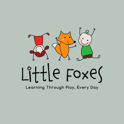 Cute Illustration Logo for a kid's daycare.