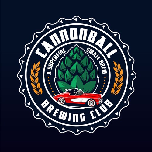 Bold logo for brewing club