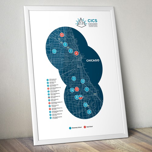 Map of charter schools